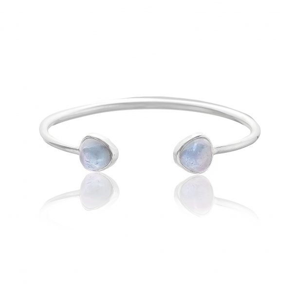 Moonstone cuff bracelet