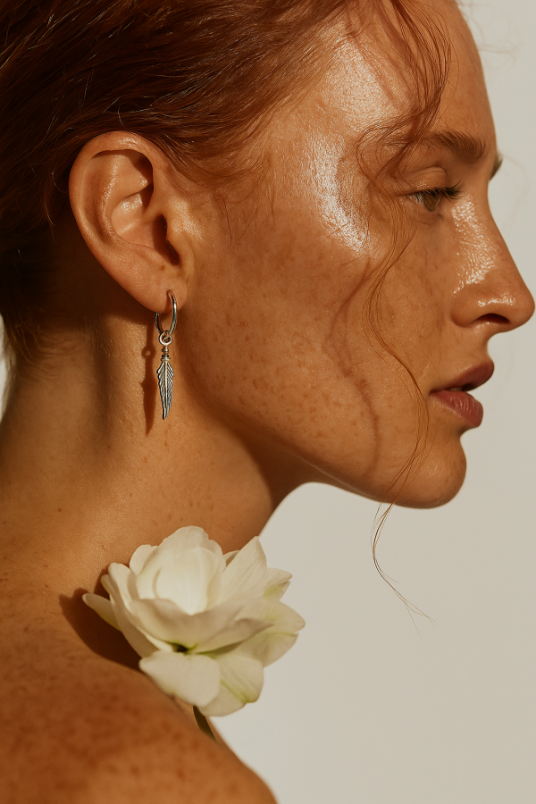 Whispering Feather Hoops
