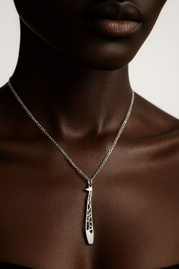 Cut out giraffe necklace