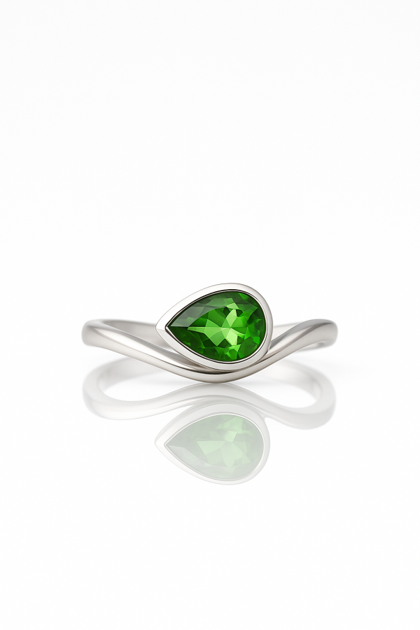 The River Ring – Green Obsidian